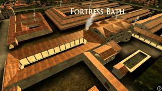 Animation of ancient Roman Fort in Caerleon Wales [upl. by Analeh820]