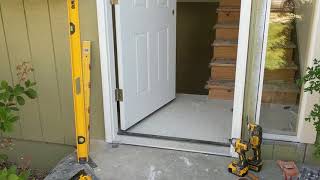 Jeld Wen Front Door Installation  Really crappy products and craftsmanship PART 1 [upl. by Horten]