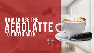 How To Use the AeroLatte To Froth Milk [upl. by Atteloc]