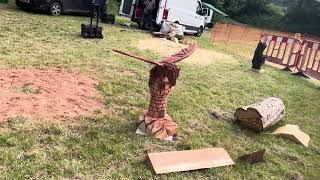 A fabulous range of wooden sculpture at Caerleon festival 2024 [upl. by Hakan585]