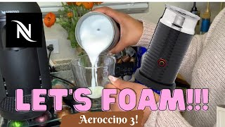 How To Foam Milk With Aeroccino 3 Make Coffee With Foam Tips amp Tricks  Easy Foamed Latte Recipe [upl. by Farver545]