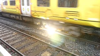 Merseyrail 507 009 making arcs at Birkdale station [upl. by Segal]